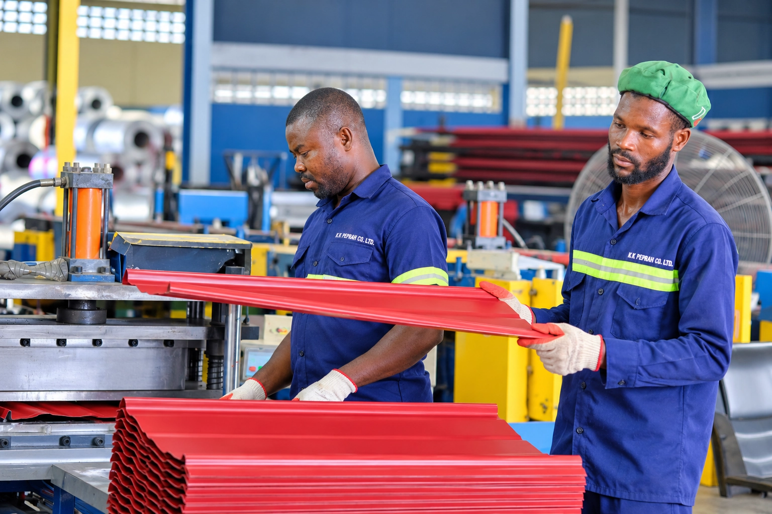 Roofing Panels In Production – KK Peprah other and roofing solutions in Ghana