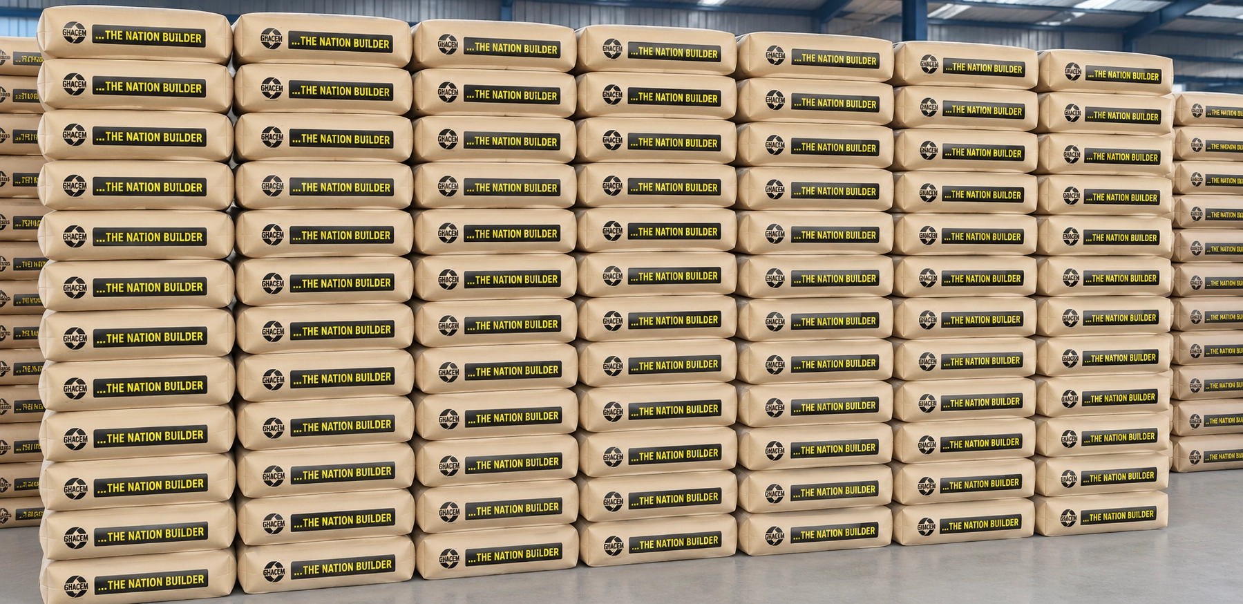 Cement Warehouse Bags – KK Peprah building materials and roofing solutions in Ghana