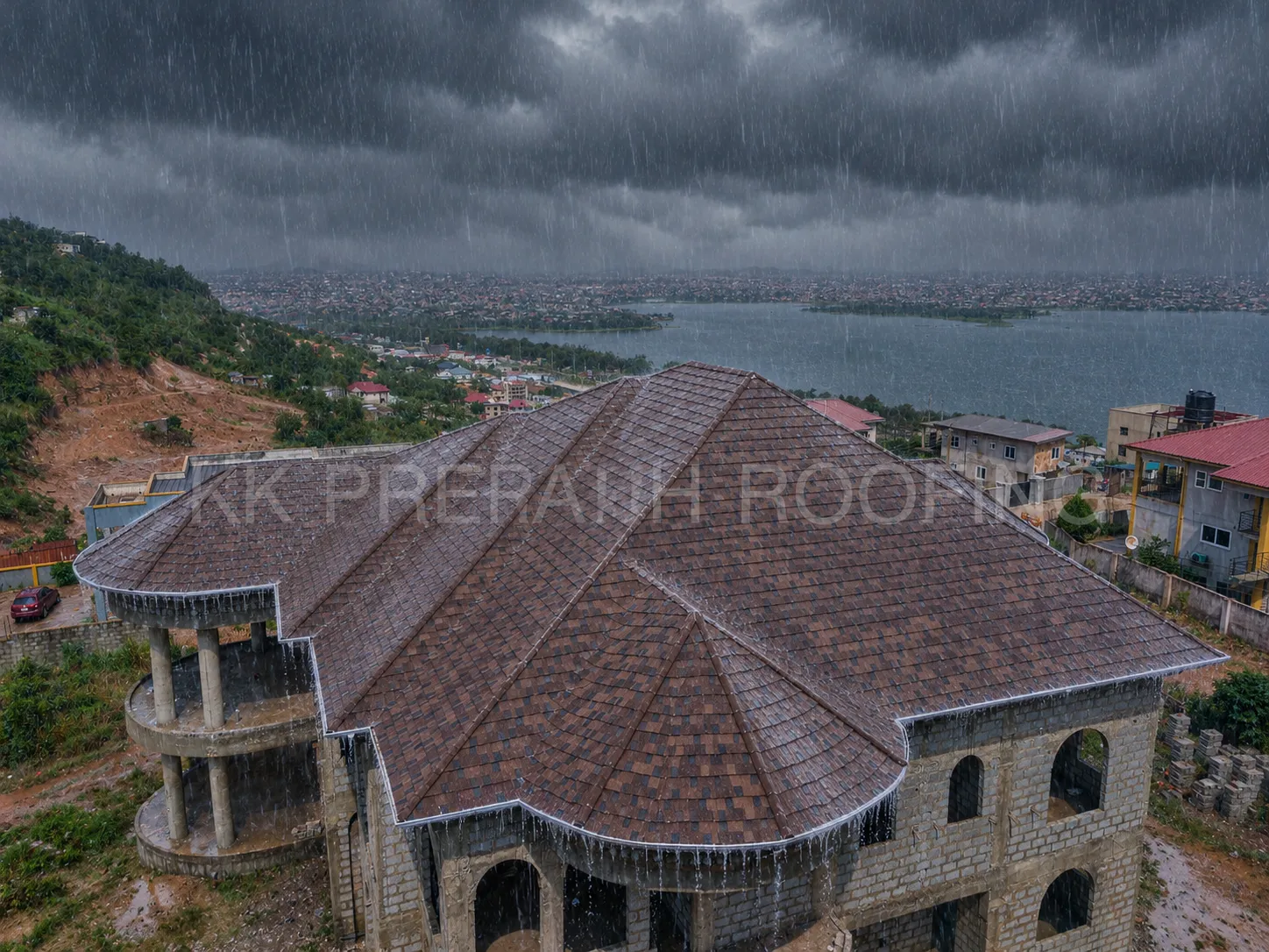 Euro Tiles Beach House Rain View – KK Peprah roofing and roofing solutions in Ghana