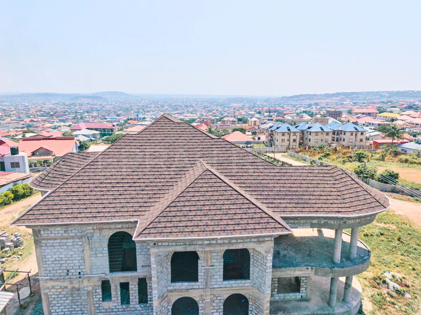 Euro Tiles Top Side Angle – KK Peprah roofing and roofing solutions in Ghana