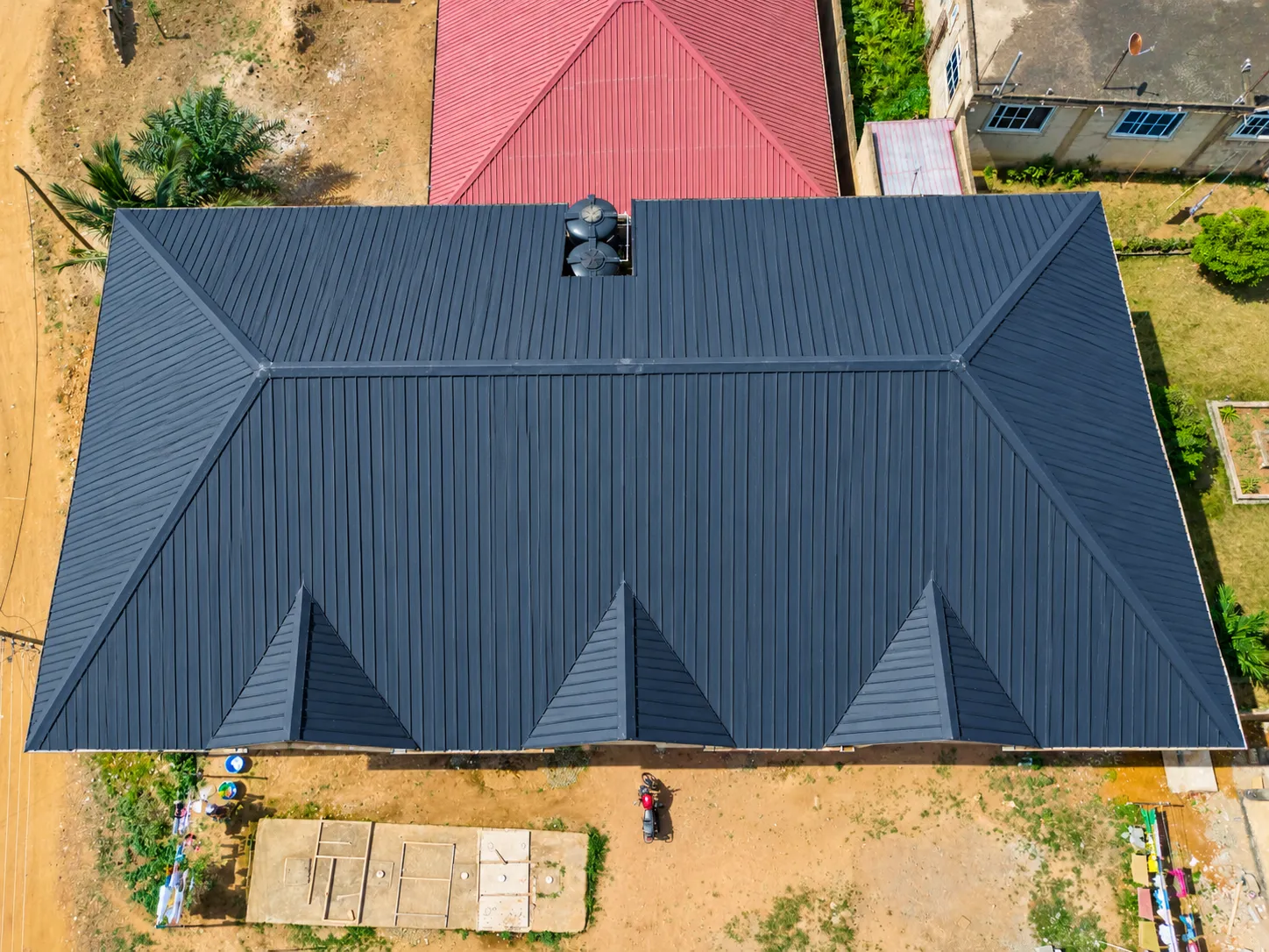 Ibr Roofing Sheets Top View – KK Peprah roofing and roofing solutions in Ghana