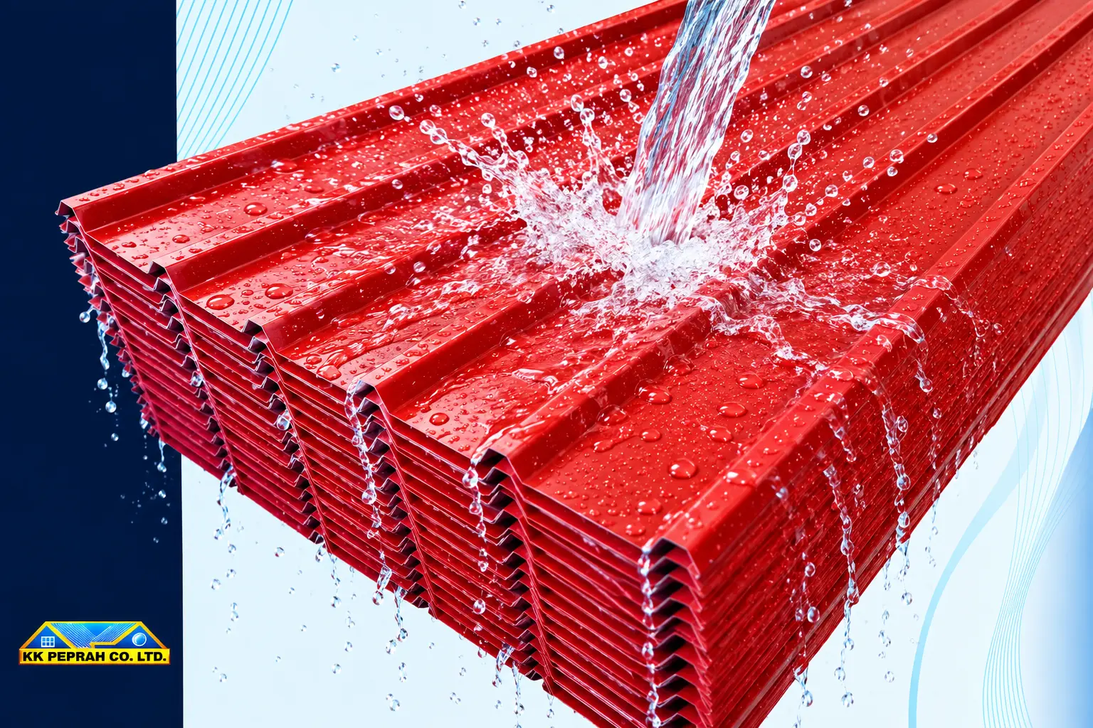 Ibr Roofing Sheets Water Pour – KK Peprah roofing and roofing solutions in Ghana