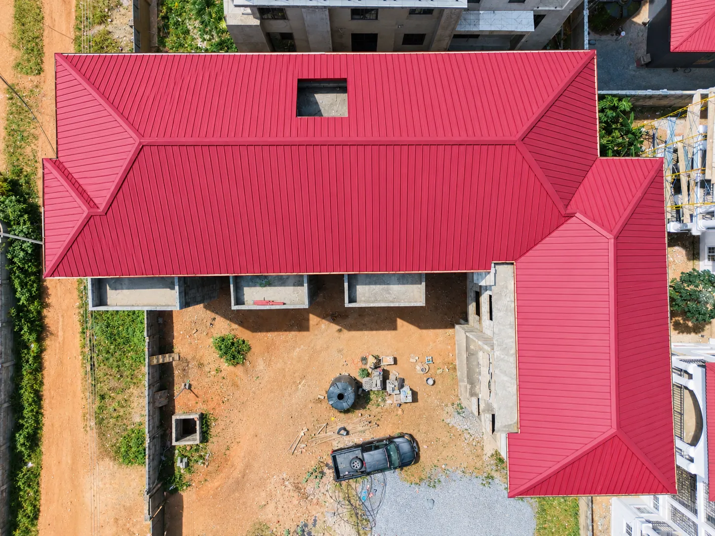 Msr Self Lock Roofing Apartment – KK Peprah roofing and roofing solutions in Ghana