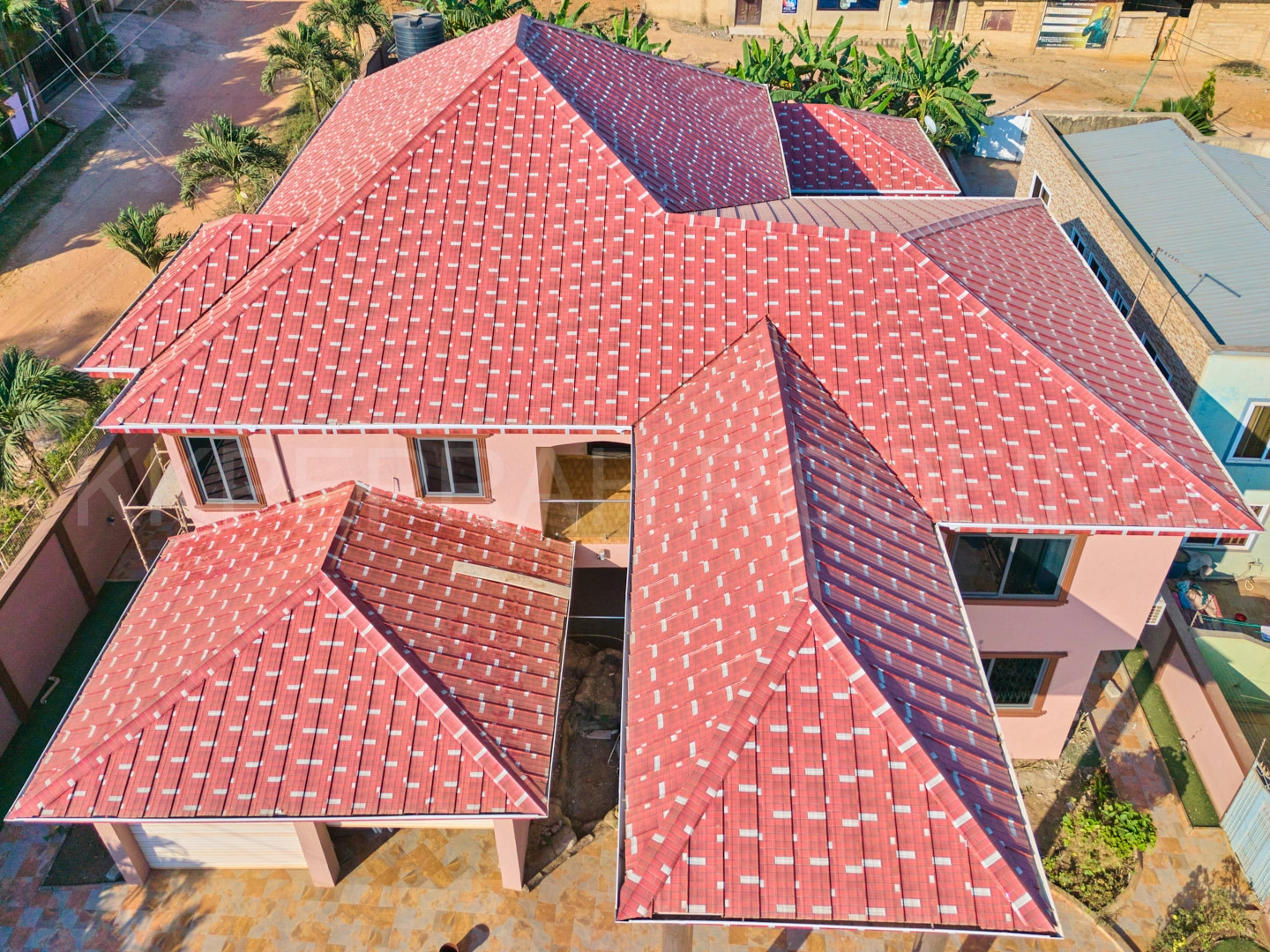 MSR Self-Lock 3D smooth printed-design roofing sheets for decorative building roofs