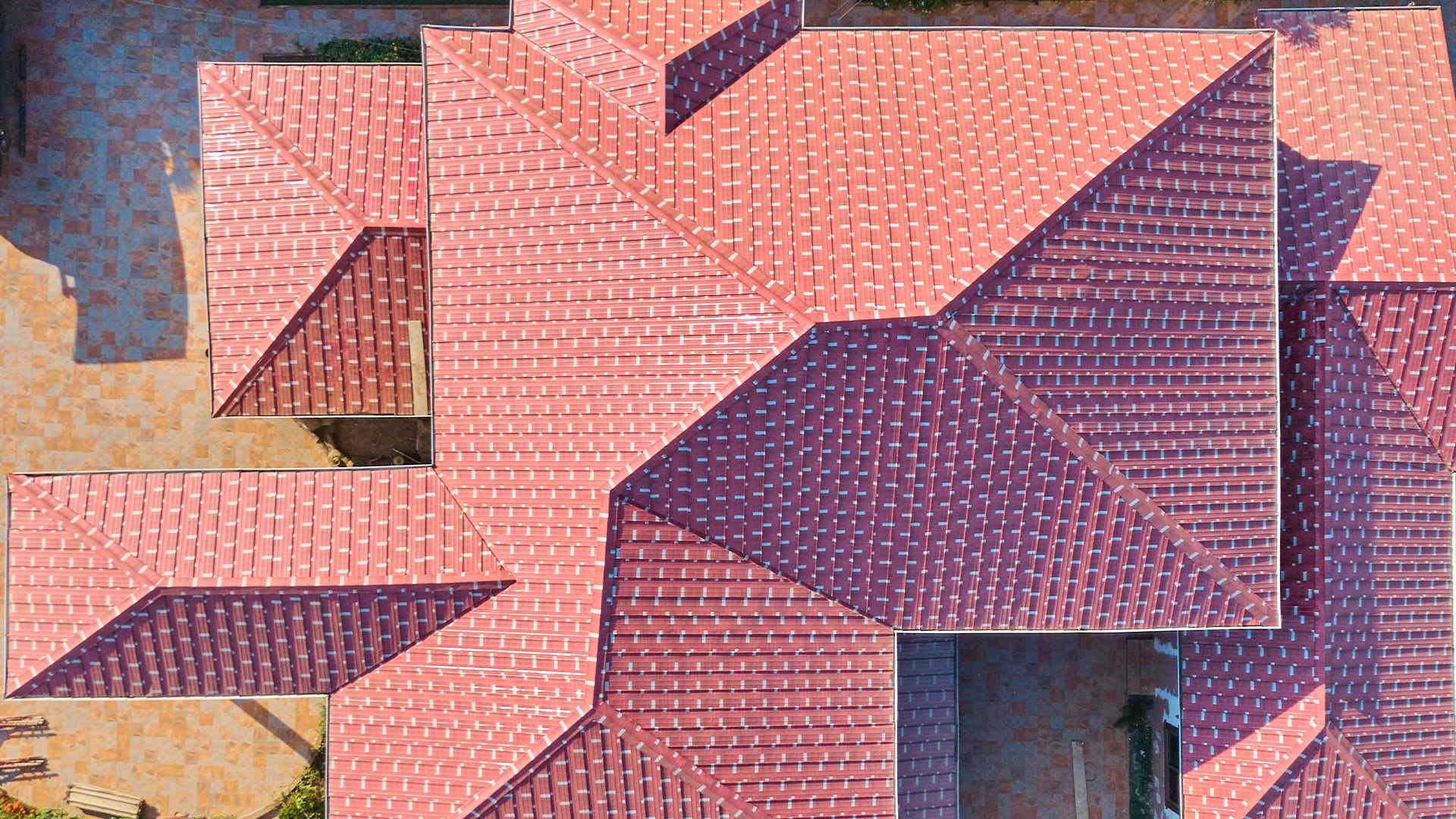 Completed roofing and building projects