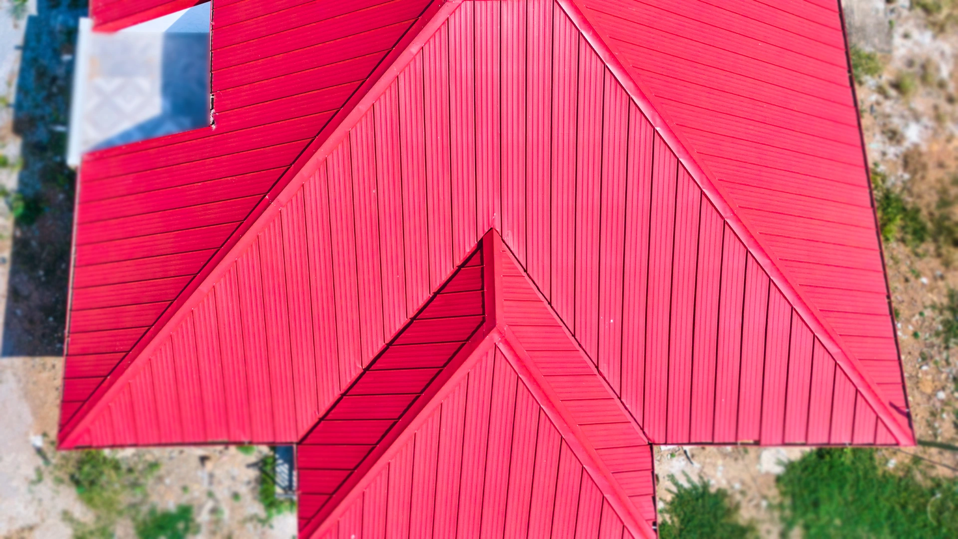Completed roofing and building projects